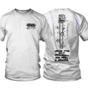 TS – SULFURIC CAUTERY – Chainsaws Clogged With The Underdeveloped Brain Matter Of Xenophobes (Pocket Logo – White)